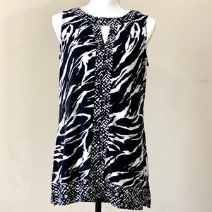 Dana Buchman Zebra Print Dress EUC